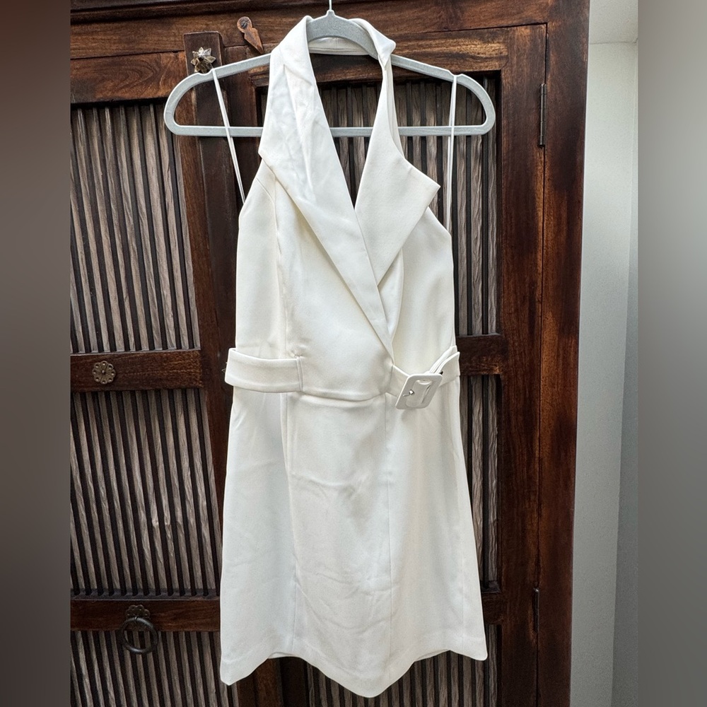 NWT Reiss White Halter Dress - Size 6
